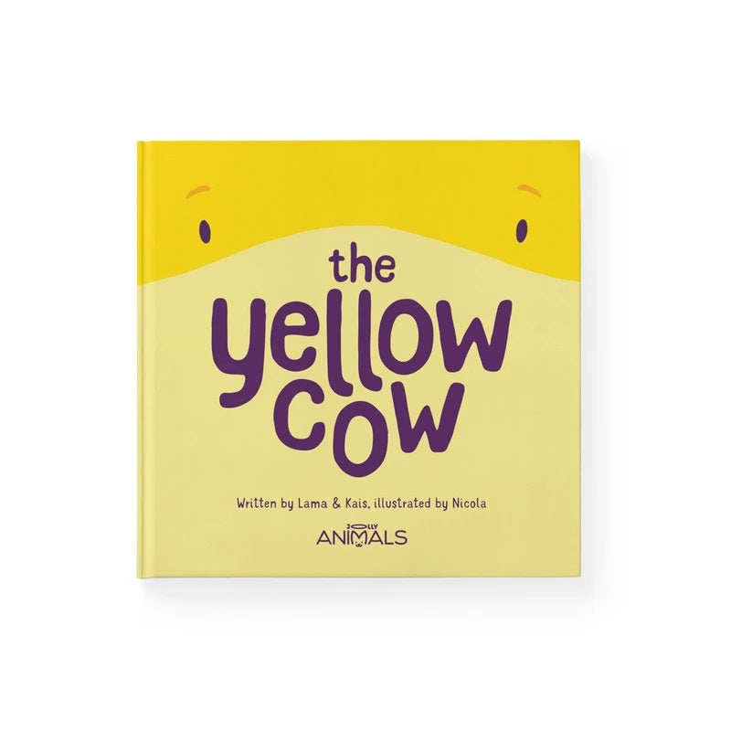 jolly animals the yellow cow
