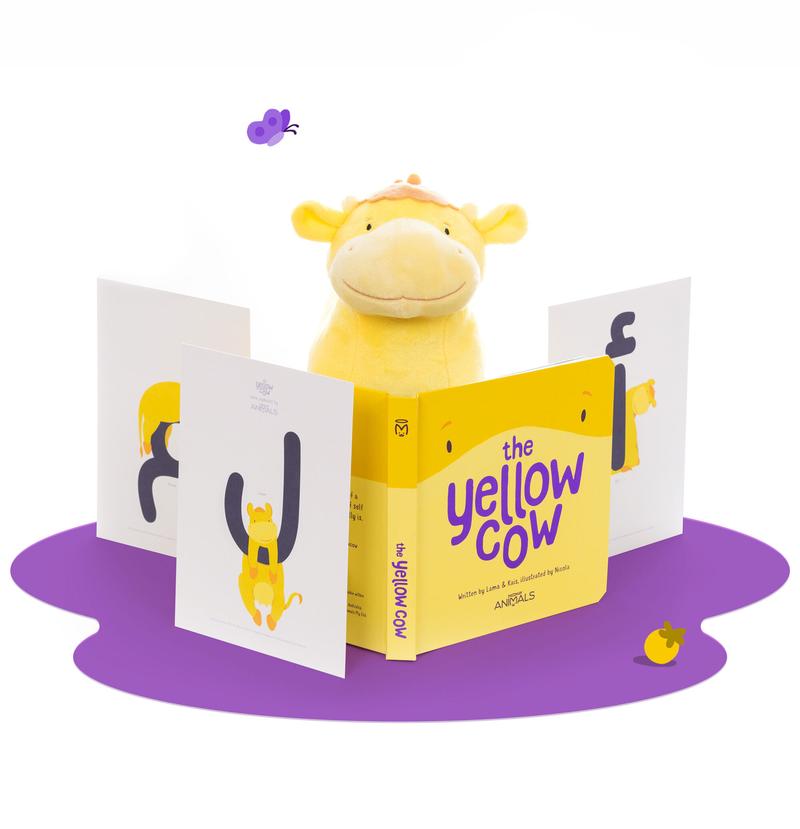 the yellow cow jolly animals